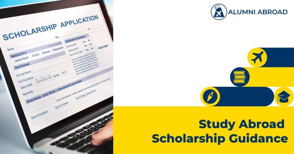 Comprehensive study abroad scholarship guidance application by Alumni Abroad